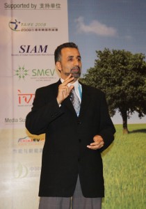 Mr Al-Hallaj at the China EV Li-ion Forum