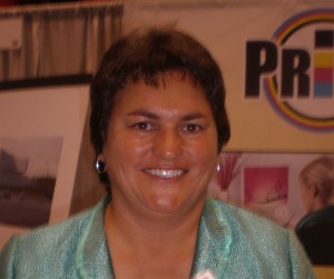 Sherrie Matthews Sherrie Matthews of PrintSolutions, a woman-owned business in Crown Point, Ind.